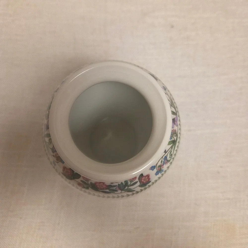 Portmeirion Vase Susan Williams-Ellis Botanical Floral 1991 England